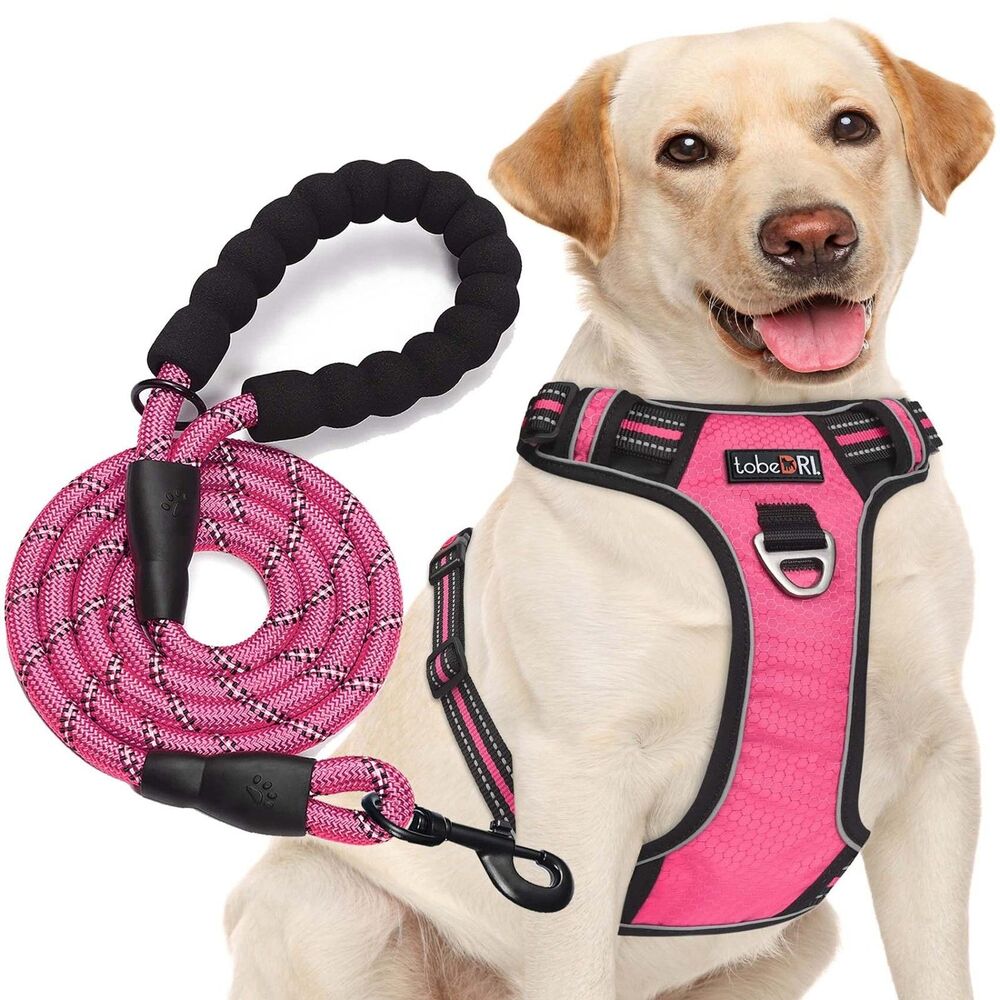 tobeDRI No Pull Dog Harness - Pink, Small